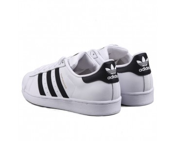 Schwarz & Weiß & Gold Schuhe Adidas Originals Super Star Ii C17724 Unisex