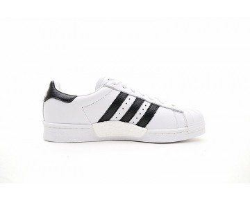 Schuhe Weiß & Schwarz Unisex Adidas Originals Superstar Boost Bz0202