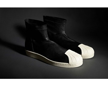 Schwarz Rick Owens X Adidas Superstar Ankle Boot Schuhe Unisex
