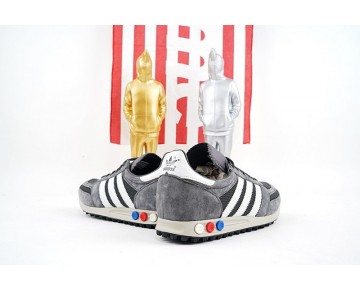 Herren Schuhe Adidas Consortium La Trainer Og Aq4928 Dunkel Grau & Weiß