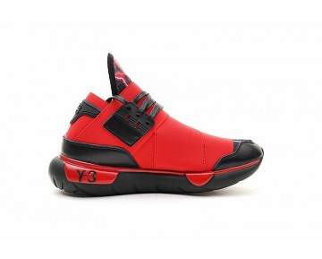 Schwarz & Rot Lightning Schuhe Y-3 Qasa High Unisex