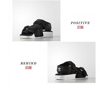 Unisex Schwarz & Weiß Adidas Adilette Sandal W S75382 Schuhe