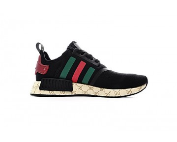 Schuhe Adidas Nmd Custom S675001 Schwarz & Grün & Rot Unisex