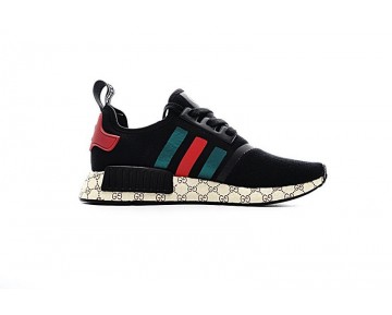Schwarz & Grün & Rot Unisex Adidas Nmd Custom S675001 Schuhe