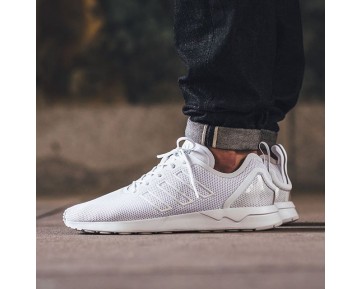 Schuhe Weiß Grau Knit Herren Adidas Zx Flux Racer Asym Zx S80542