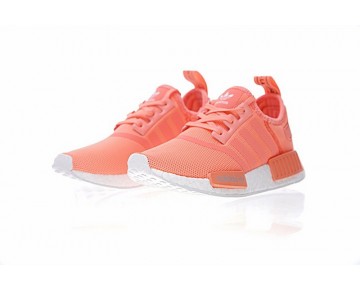 Adidas Nmd R_1 W Boost Ba7743 Damen Bright Orange & Weiß Schuhe