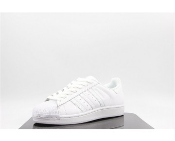 Weiß Unisex Schuhe Adidas Originals Superstarhite - B27136