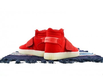 Rot & Weiß Unisex Schuhe Adidas Tubular Invader Strap Bb5039