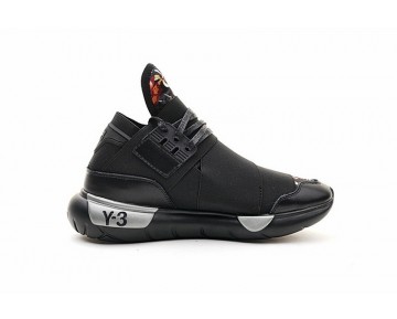 Schwarz & Rot Flower Schuhe Y-3 Qasa High B25187 Unisex