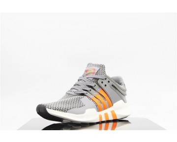 Schuhe Unisex Adidas Eqt Running 93 Primeknit B40935 Schwarz & Grau Orange