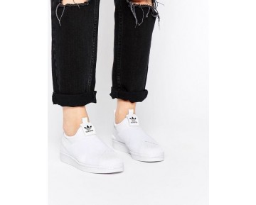 Weiß Unisex Schuhe Adidas Originals Superstar Slip On
