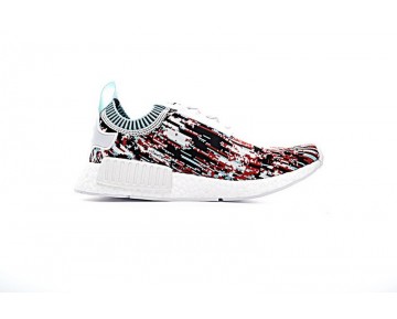 Unisex Sneakersnstuff X Adidas Originals Nmd_R1 Primeknit Boost Bb6365 Schuhe Aqua/Lab Grün