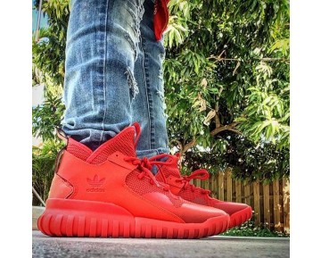Rot October Schuhe Unisex Adidas Tubular X Aq5452