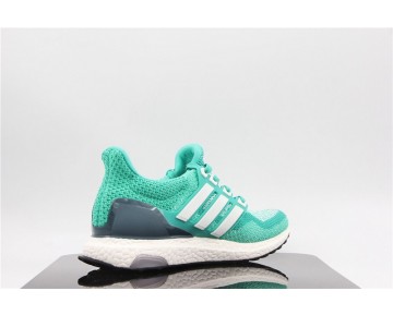 Schuhe Grün & Weiß Damen Adidas Ultra Boost Aq9953