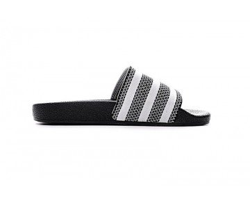 Schwarz & Grau & Weiß Adidas Adilette Made Cozy Primeknit Slides 280647 Unisex Schuhe