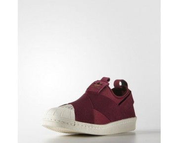 Unisex Adidas Superstar Slip On W S81340 Burgund/ Burgund/ Legink Schuhe