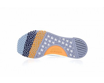 2018Adidas Nmd_Racer Pk Cq2032 Schuhe Unisex Diatom Blau & Orange & Dunkel Blau