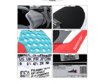 Grau & Schwarz & Weiß & Rot Unisex Schuhe Adidas Falcon Elite 5 Af6422