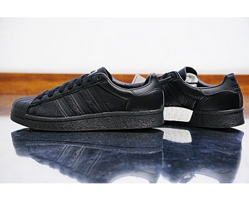 Schwarz & Gold Schuhe Unisex Adidas Superstar Boost Bb0186