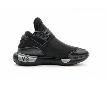 Unisex Schuhe Y-3 Qasa High S83173 Schwarz & Grau & Silber