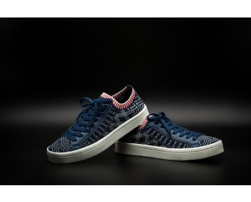 Adidas Courtvantage Primeknit S78886 Schuhe Herren Marine Blau