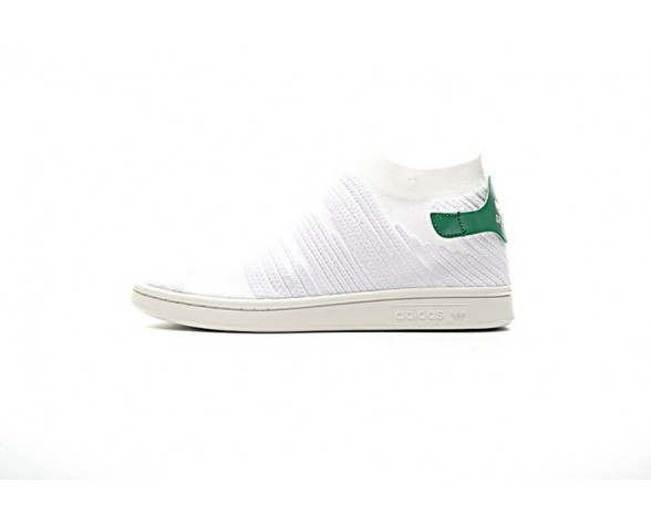 Unisex Schuhe Adidas Originals Stan Smith Sock Primeknit By9252 Weiß & Grün