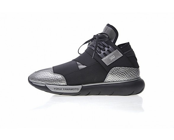 Schwarz & Grau & Snake Unisex Schuhe Y-3 Qasa High Bb471