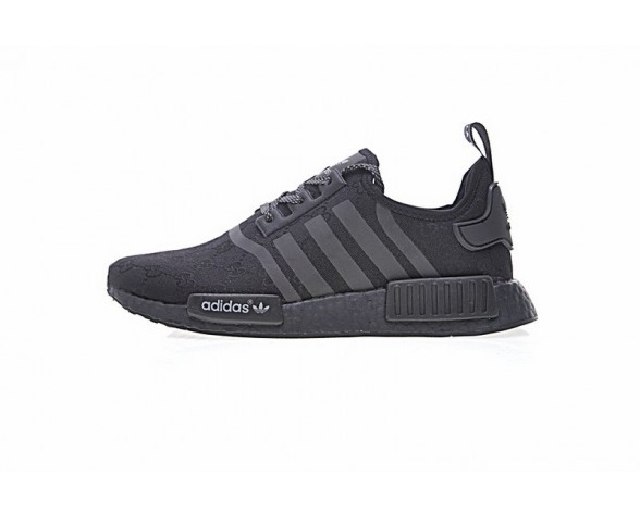 Schuhe Cucci X Adidas Nmd R_1 Boost Logo Ba7522 Schwarz Unisex