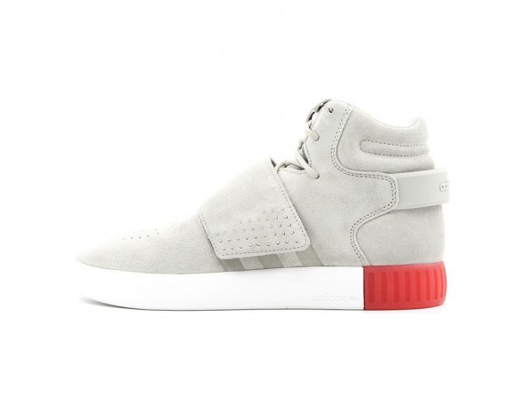 Grau & Rot Schuhe Unisex Adidas Tubular Invader Strap Bb5035