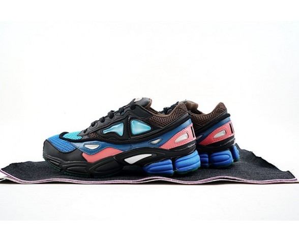 Schwarz & Blau & Rosa Schuhe Unisex Raf Simons X Adidas Consortium Ozweego 2 S76451