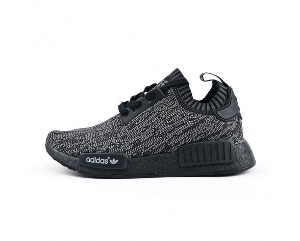 Schuhe Pitch Schwarz Unisex Adidas Originals Nmd_R1 Primeknit S80489
