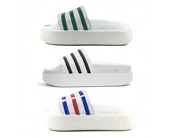 Weiß & Schwarz Unisex Adidas Originals W Adilette Bold S75214 Schuhe
