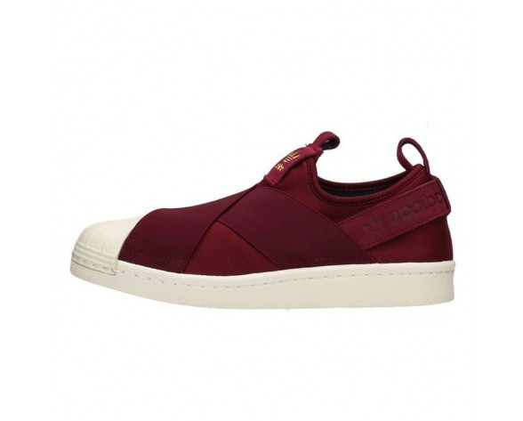 Unisex Adidas Superstar Slip On W S81340 Burgund/ Burgund/ Legink Schuhe