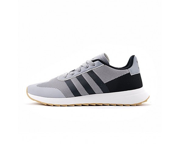 Herren Adidas Originals Flashback Breathable Sneakers S78623 Schuhe Grau & Schwarz & Weiß
