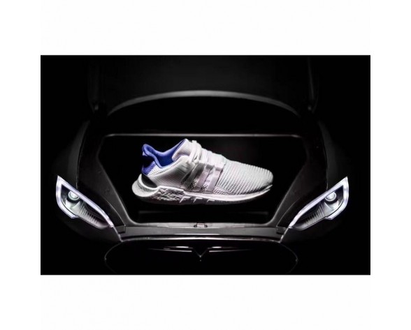 Schuhe Unisex Weiß & Royal Blau & Schwarz Adidas Eqt Support Future Boost 93/17 Bz0592