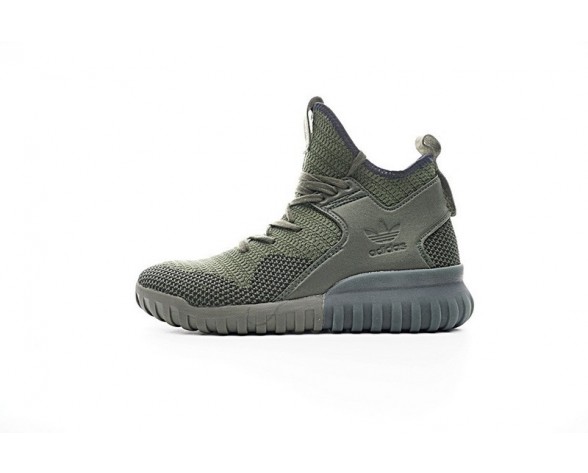 Adidas Originals Tubular X Primeknitve S76713 Olive Grün/Schwarz Schuhe Herren