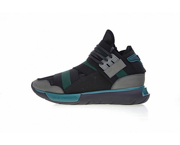 Adidas Y-3 Qasa High Cq5499 Unisex Ash Grau & Grün Schuhe