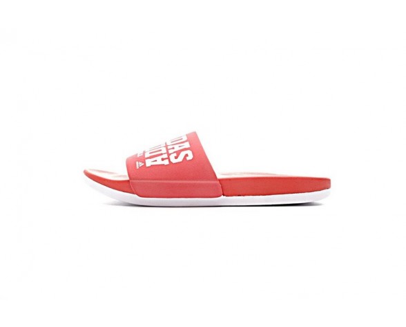 Schuhe Unisex Adidas Adilette Cf+ Aq4935 Rot & Weiß