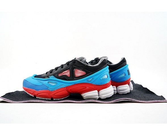 Schuhe Unisex Sky Blau & Schwarz & Rot Raf Simons X Adidas Consortium Ozweego 2 B24072