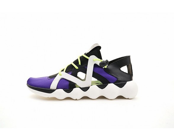 Purple & Schwarz & Weiß Y-3 Spring Kyujo Low Aq5724 Schuhe Unisex