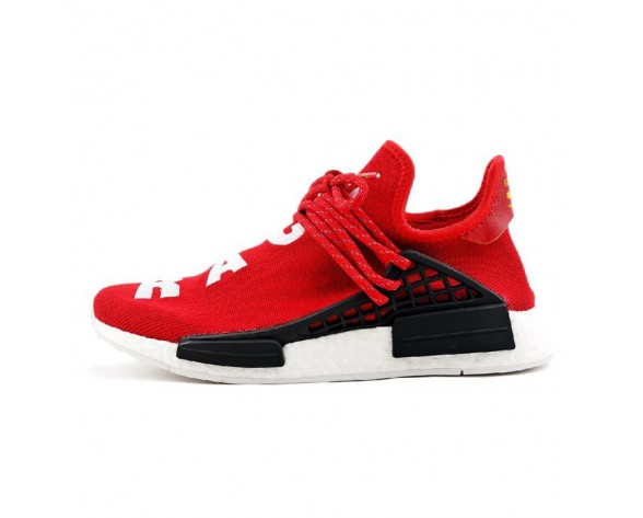 Unisex Rot Schuhe Pharrell Williams X Adidas Originals Nmd Human Race Bb0616