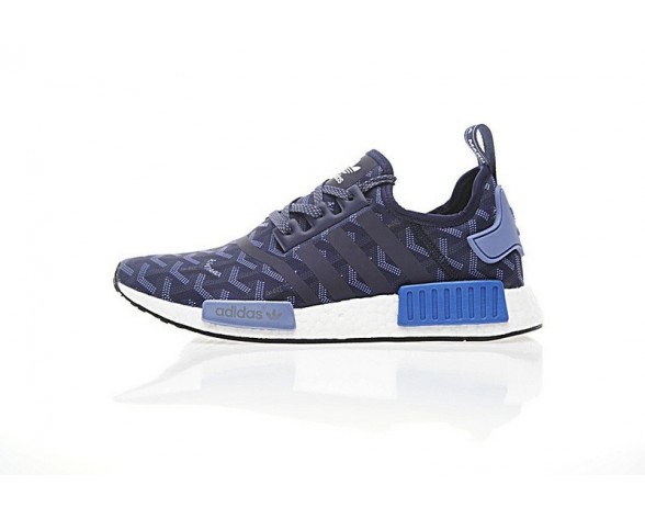 Schuhe Goyard X Adidas Nmd R_1 Boost Ba7562 Unisex Goya Blau