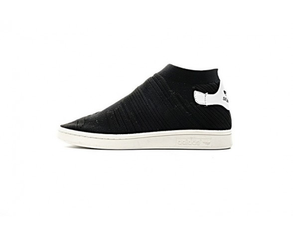 Schwarz & Weiß Unisex Adidas Originals Stan Smith Sock Primeknit By9253 Schuhe
