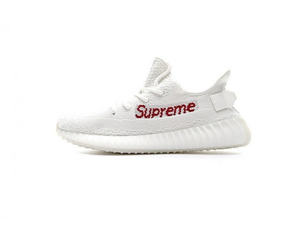 Weiß & Rot Schuhe Unisex Adidas Yeezy 350V2 Boost Supreme