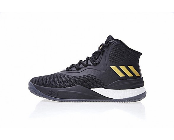 Schwarz & Gold Unisex Adidas D Rose 8 Cq1618 Schuhe