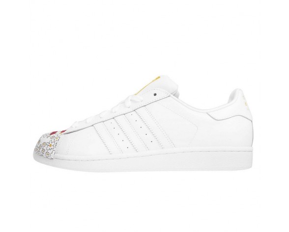 Unisex Schuhe Artwork Flowers Pharell Ftwr Weiß Adidas Originals Superstar Mr. Supershell S83368