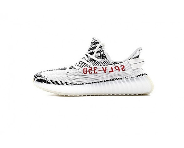 Schuhe Zebra Schwarz & Weiß Adidas Yeezy 350V2 Boost Cp9654 Unisex