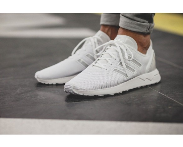 Schuhe Unisex Mesh Weiß Adidas Originals Zx Flux Racer Zxs79001