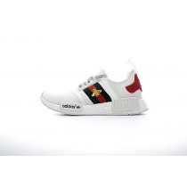 Schuhe Weiß & Grün & Rot Unisex Adidas Nmd Custom R_1 Little Bee Ba7245