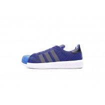Herren Tief Blau Adidas Superstar Bounce Bz0095 Schuhe
